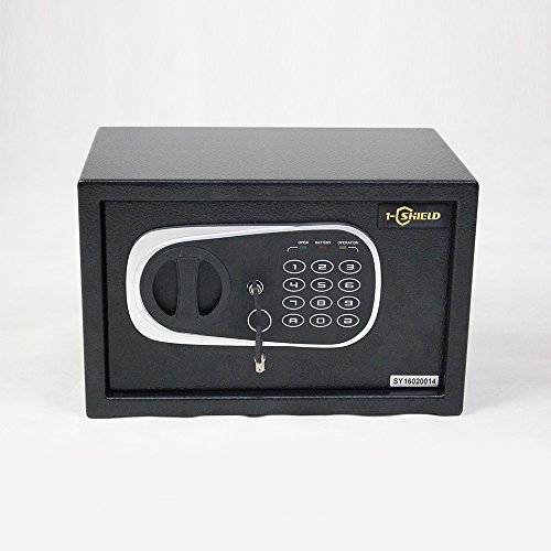 0708311666280 - 1-SHIELD SECURITY SAFE BOX WALL CABINET FOR JEWELRY GUN CASH VALUABLE