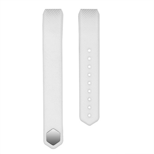 0708315041878 - FOR FITBIT ALTA BANDS, WEARLIZER SILICONE SMART WATCH REPLACEMENT STRAP BRACELET FOR FITBIT ALTA - WHITE LARGE