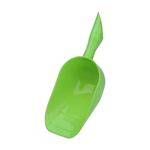 0708315134921 - 1-CUP PET FOOD SCOOP, LINES FOR 1/2 CUP AND 1 CUP, VOLUMES FOR 100ML AND 200ML, DOG PUPPY CAT RABBIT PLASTIC SCOOP, 4 COLORS VARIETY (GREEN, S)