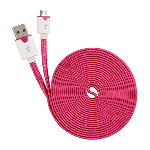 0708315336011 - GENERI DATA SYNC CHARGER CABLE FOR SAMUNG GALAXY S3 S4 HTC LG (ROSE RED)