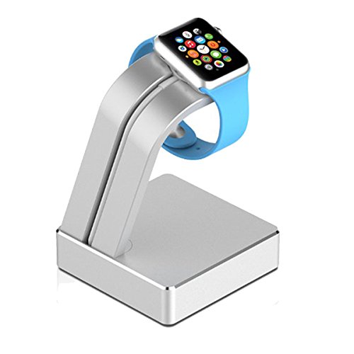 0708402603644 - PREMIUM ALUMINUM APPLE WATCH STAND - APPLE WATCH CHARGING STAND FOR 38 / 42 MM ALL MODELS (BASIC, SPORT AND EDITION), CONVENIENT VIEWING ANGLE 2015 APPLE WATCH