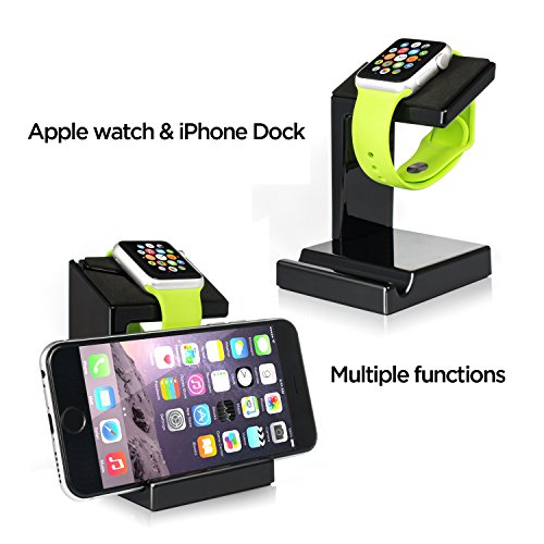 0708402603927 - NEW APPLE WATCH STAND, DUAL APPLE WATCH CHARGING CRADLE DOCK, VERSATILE CONSTRUCTION HOLDER FOR APPLE WATCH & PHONE
