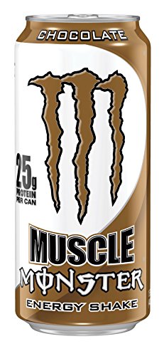 0070847015277 - MUSCLE MONSTER ENERGY SHAKE, CHOCOLATE, 15 OUNCE (PACK OF 12)