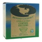 0070877009109 - BEYOND GOURMET UNBLEACHED COFFEE FILTERS BASKET STYLE 100 FILTER- S 100 FILTERS