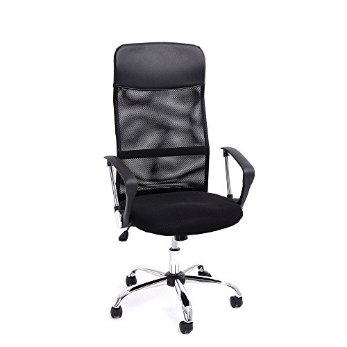 0708956345960 - ADJUSTABLE OFFICE COMPUTER BOSS CHAIRS WITH ARMS HOME OFFICE FURNITURE CHAIRS MESH PLASTIC METAL FOAM LSJ-33