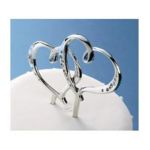 0070896609854 - DOUBLE HEARTS CAKE TOPPER PICK WEDDING DAY LOVE