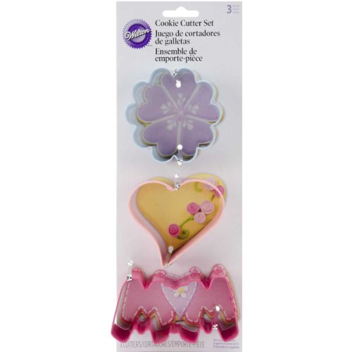 0070896809933 - WILTON MOTHER'S DAY COOKIE CUTTER SET, 3-PIECE