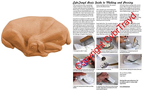 0709112464853 - SLEEPING GOAT SOAP MOLD - MAKES 4 OZ BARS. MILKY WAY. MELT & POUR, COLD PROCESS W/ EXCLUSIVE COPYRIGHTED FULL COLOR CYBRTRAYD SOAP MOLDING INSTRUCTIONS