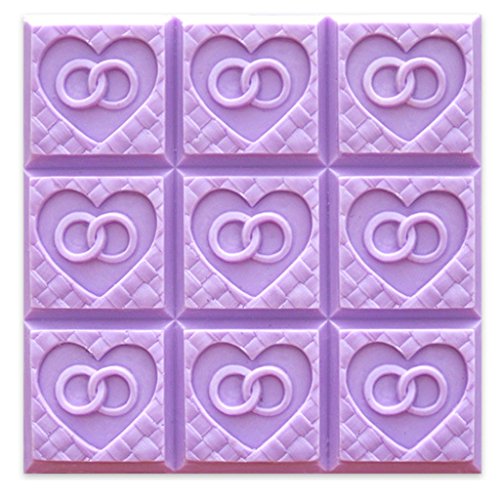 0709112464884 - WEDDING WEAVE TRAY SOAP MOLD - MAKES 3.5 OZ BARS. MILKY WAY. MELT & POUR, COLD PROCESS