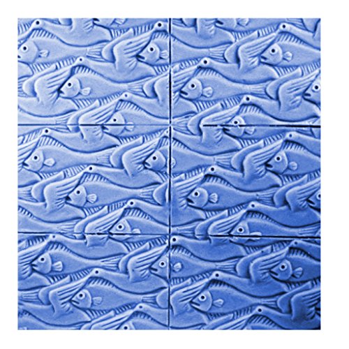 0709112465041 - MILKY WAY FINS AND FEATHERS TRAY SOAP MOLD - MAKES 4 OZ BARS.