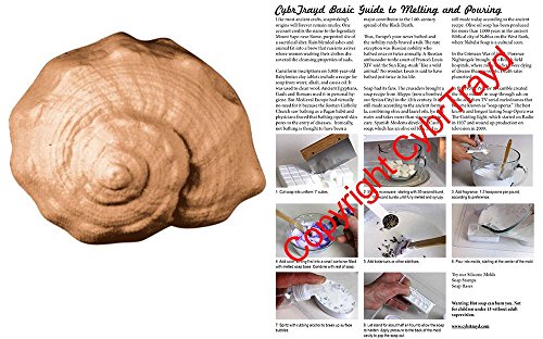 0709112465515 - CONCH SOAP MOLD - MAKES 3.25 OZ BARS. MILKY WAY. MELT & POUR, COLD PROCESS W/ EXCLUSIVE COPYRIGHTED FULL COLOR CYBRTRAYD SOAP MOLDING INSTRUCTIONS