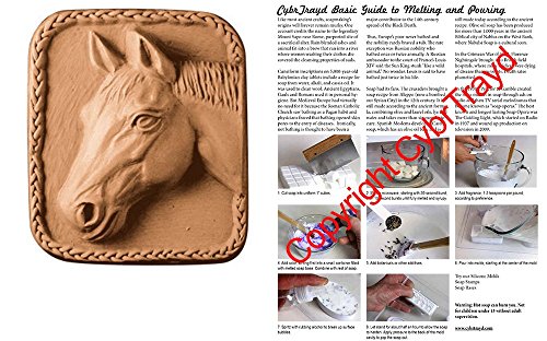 0709112465607 - HORSE HEAD SOAP MOLD - MAKES 4.75 OZ BARS. MILKY WAY. MELT & POUR, COLD PROCESS W/ EXCLUSIVE COPYRIGHTED FULL COLOR CYBRTRAYD SOAP MOLDING INSTRUCTIONS