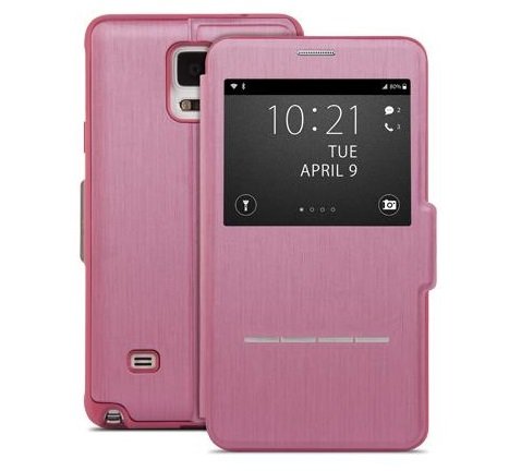0709127304434 - MOSHI SENSECOVER TOUCH SENSITIVE FLIP CASE FOR GALAXY NOTE 4 (ROSE PINK)