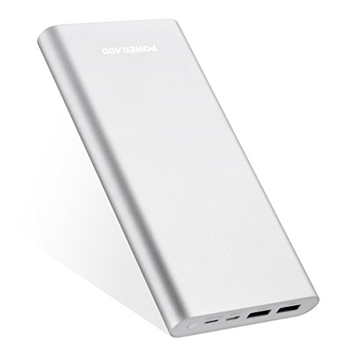 0709445060005 - POWERADD PLIOT 4GS PLUS 20000MAH EXTERNAL BATTERY PACK LIGHTNING & MICRO INPUT POWER BANK 3.6A FAST CHARGER FOR IPHONE, IPAD, SAMSUNG, LG AND MORE - SILVER (APPLE & MICRO CABLE INCLUDED)