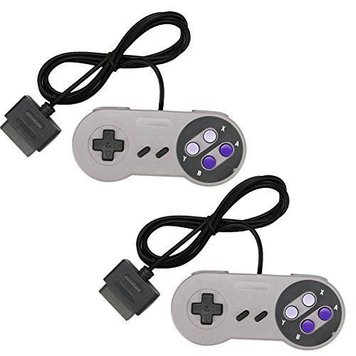 0709596332488 - TWO 2 NEW 16 BIT CONTROLLER FOR SUPER NINTENDO SNES SYSTEM CONSOLE CONTROL PAD
