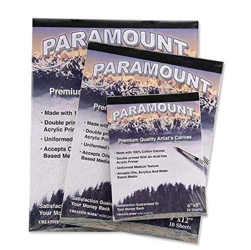 0709758753557 - PARAMOUNT ARTIST DOUBLE PRIMED 100% COTTON CANVAS, 10 PAGE PAD - 6X8