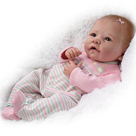 0709792226161 - ELIZABETH BABY DOLL BY MASTER DOLL ARTIST LINDA MURRAY IS WEIGHTED AND POSEABLE BY THE ASHTON-DRAKE GALLERIES