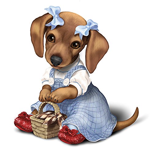 0709792260592 - THE WIZARD OF OZ DOROTHY DACHSHUND DOG COLLECTIBLE FIGURINE BY THE HAMILTON COLLECTION