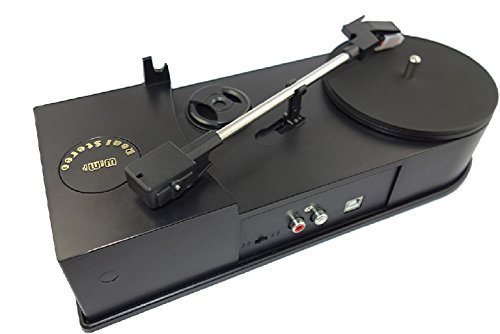 0709803874916 - WIMI USB MINI VINYL TURNTABLE RECORD PLAYER SPEED 33/45RPM VINYL TURNTABLES LP MUSIC TO MP3/WAV CONVERTER, SAVE DIGITAL AUDIO INTO PC,TRANSFER TO MP3 PLAYER IPHONE/IPOD/PHONES, R/L OUTPUT TO SPEACKER