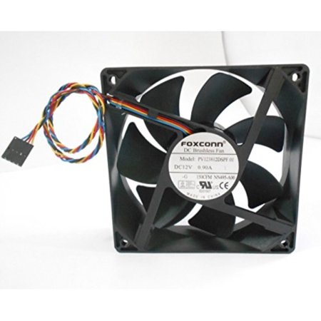 0709818875366 - FOXCONN DC BRUSHLESS FAN PV123812DSPF 01 P/N NN495 120MM X 38MM, 0.90 A, 12 V, 150 CFM, 4 WIRE, 5-PIN CONNECTOR