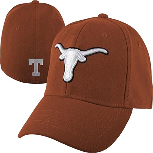 0709870711657 - TOP OF THE WORLD NCAA BIG 12 CONFERENCE ONE SIZE ONE FIT WOOL HAT CAP-TEXAS LONGHORNS-BURNT ORANGE-BEVO BLACK BORDER