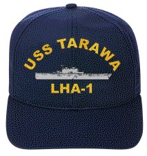 0709951270523 - USS TARAWA LHA-1 EMBROIDERED SHIP CAP
