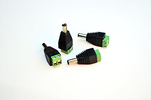 0709998119687 - HITLIGHTS (MALE) DC TO SCREW TERMINAL CONNECTOR - FOR SINGLE COLOR TAPE LIGHT STRIPS AND DC CONNECTIONS