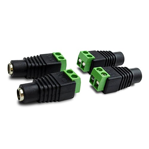 0709998119922 - HITLIGHTS (FEMALE) DC TO SCREW TERMINAL CONNECTOR - FOR SINGLE COLOR TAPE LIGHT