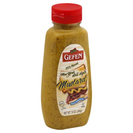 0710069082403 - GEFEN 100% NATURAL NEW YORK DELI STYLE MUSTARD, 12 OUNCE (PACK OF 12)