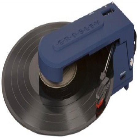 0710244200752 - CROSLEY CR6020A-BL REVOLUTION PORTABLE USB TURNTABLE WITH SOFTWARE SUITE FOR RIPPING AND EDITING AUDIO (BLUE)