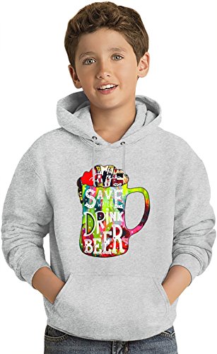 7102776842648 - SAVE WATER LIGHTWEIGHT HOODIE FOR KIDS | 80% COTTON-20%POLYESTER| DTG PRINTING| UNIQUE & CUSTOM JUMPERS, SWEATSHIRTS, SWEATERS & KIDS CLOTHING BY WICKED WICKED 7-8 YRS