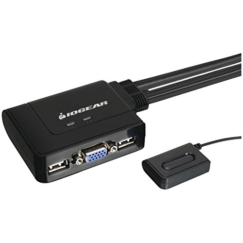 0071030513754 - IOGEAR 2-PORT USB KVM SWITCH WITH CABLES AND REMOTE GCS22U (BLACK)