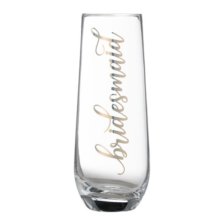 0710309450108 - LILLIAN ROSE GOLD ”BRIDESMAID” STEMLESS CHAMPAGNE GLASS