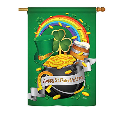 0710320020274 - HAPPY ST. PATRICK'S DAY LARGE FLAG 28X40