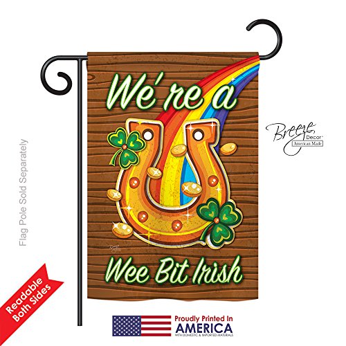 0710320520026 - WE'RE A WEE BIT IRISH GARDEN FLAG 13X18.5