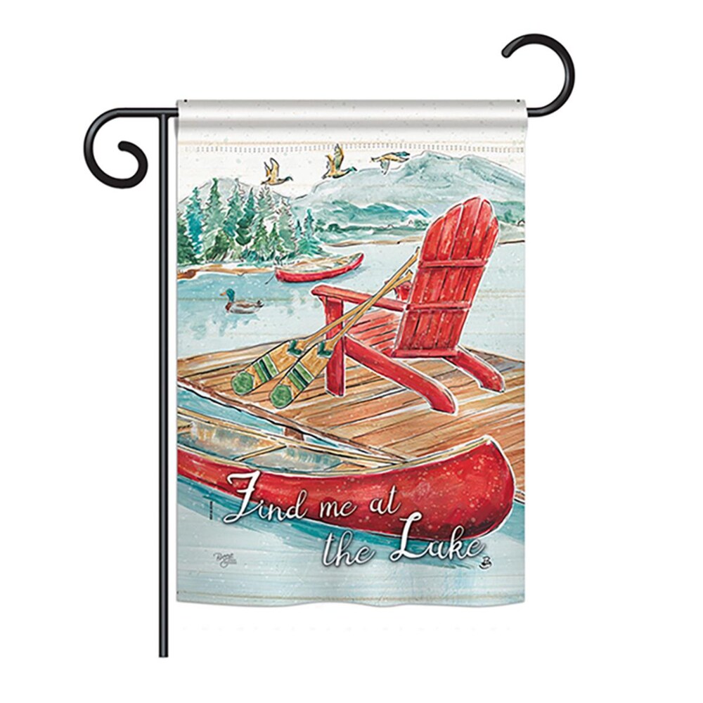 0071032059069 - BREEZE DECOR BD-OU-G-109069-IP-BO-DS02-US 13 X 18.5 IN. FIND ME AT THE LAKE NATURE - EVERYDAY