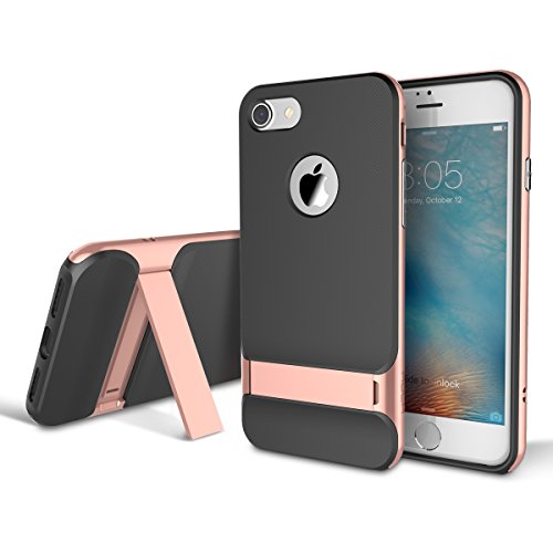 7104201030668 - ROCK ROYCE KICKSTAND CASE FOR APPLE IPHONE 7 PLUS LUXURY BRAND PHONE CASES PC+TPU PHONE SLEEK STAND COVER FOR IPHONE 7 PLUS (ROSE GOLD)