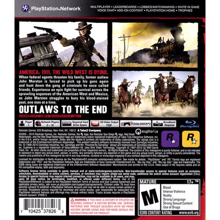 0710425375736 - GAME RED DEAD REDEMPTION - PS3