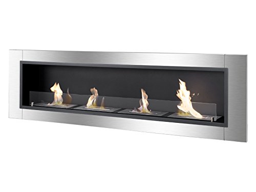 0710465027671 - IGNIS VENTLESS BIO ETHANOL FIREPLACE ACCALIA WITH SAFETY GLASS