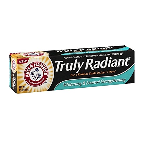 0710465371439 - ARM AND HAMMER TRULY RADIANT WHITENING AND ENAMEL STRENGTHENING TOOTHPASTE, FRESH MINT