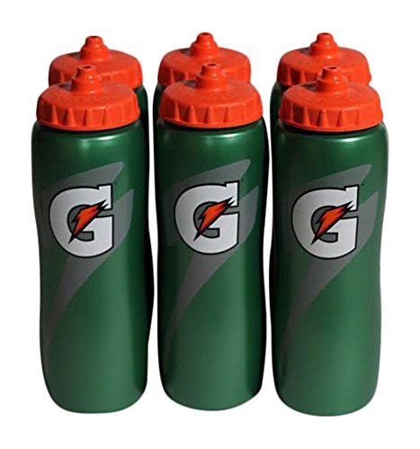 0710473549073 - GATORADE 32 OZ SQUEEZE WATER SPORTS BOTTLE - VALUE PACK OF 6 - NEW EASY GRIP DESIGN FOR 2014