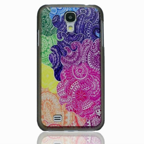 0710824248471 - NERO SAMSUNG GALAXY S4 MULTI-COLOR HARD PLASTIC AZTEC TRIBAL PATTERN CELL PHONE CASE COVER FOR PROTECTION