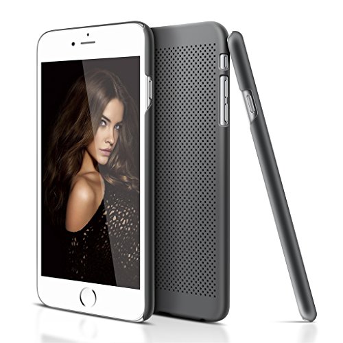 0710824459112 - IPHONE 6 CASE, LOHI® IPHONE 6 COVER SLIM ANTI-SCRATCH MESH FLEXIBLE BACK CASE FOR IPHONE 6/6S 4.7(GRAY)