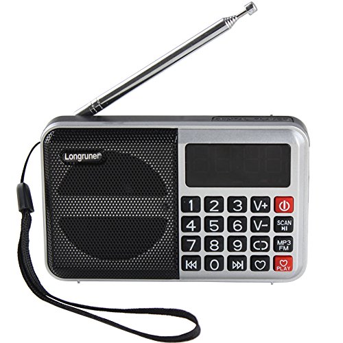 0710824884655 - LONGRUNER PORTABLE FM RADIO USB MINI SPEAKERS MP3 MUSIC PLAYER TF CARD READER (L63)