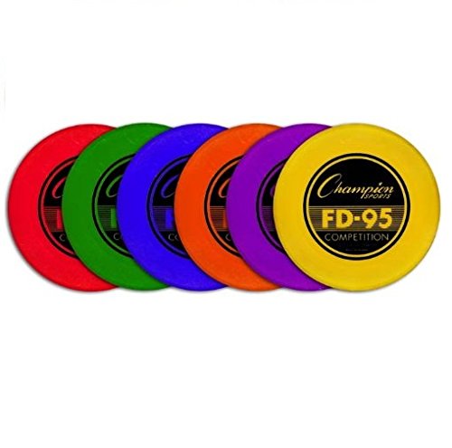 0710858003930 - CHAMPION SPORTS PLASTIC FLYING DISC, 95 G, ASSORTED COLORS