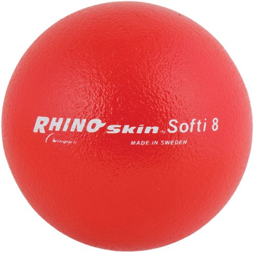 0710858013571 - CHAMPION SPORTS SOFTI RHINO SKIN BALL, 8, RED
