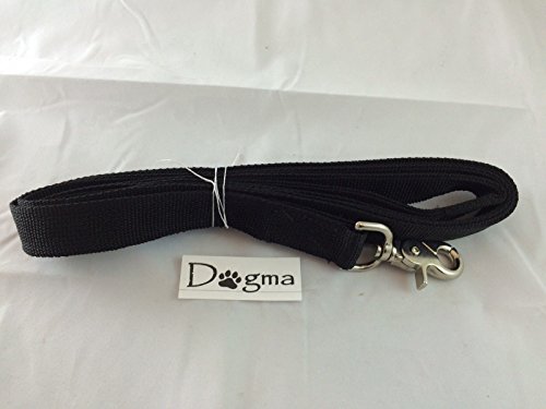 7108614492440 - DOGMA BRAND BLACK DOG LEASH - MADE IN USA