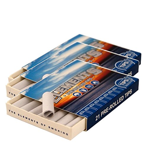 0710861449541 - ELEMENTS ULTRA THIN ROLLING PAPERS - PRE-ROLLED TIPS (3 PACKS)