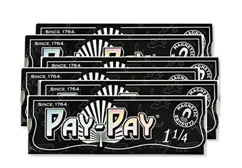 0710861449565 - PAY PAY ROLLING PAPERS ULTRA THIN 1 1/4 SIZE (6 PACKS)
