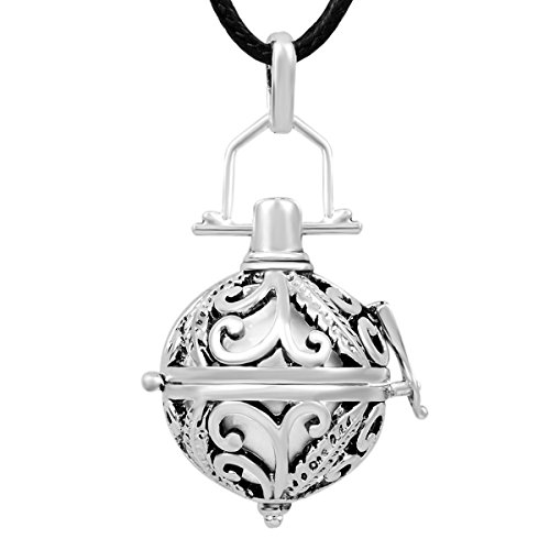 0710874267873 - EUDORA HARMONY BALL ANGEL CALLER SPHERE CHIME BELL CAGE & 18MM MEXICAN BALL FASHION PENDANT JEWELRY